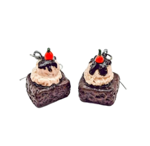Brownie Sundae Drop Earrings