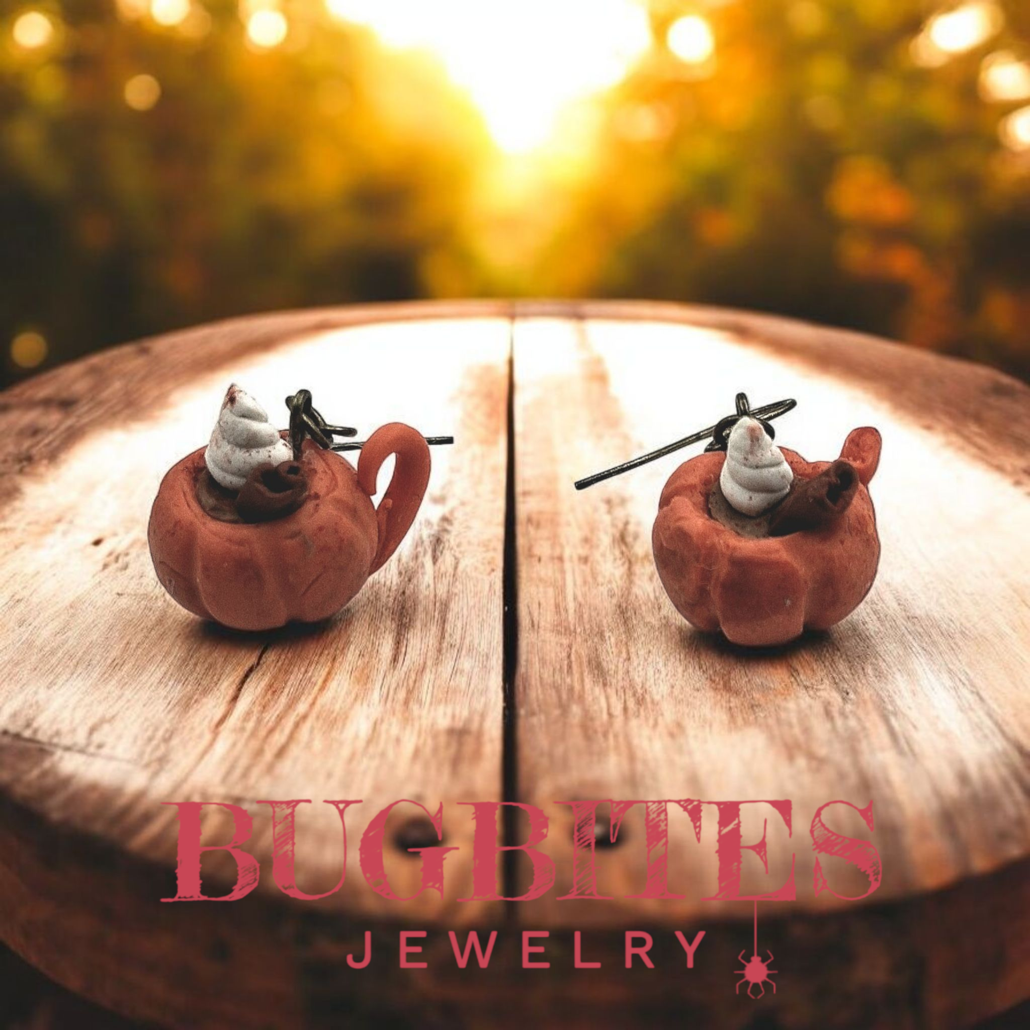 Pumpkin Spice Latte Earrings