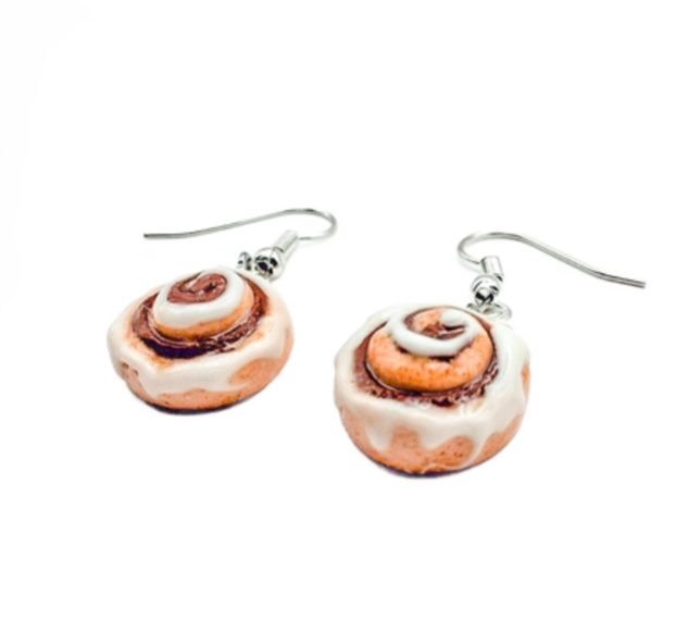 Cinnamon Buns Drop Earrings